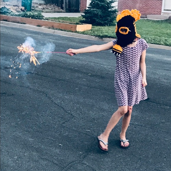 Handmade Crochet Steampunk Gas Mask - Picture 6 of 6